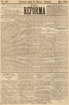 Nowa Reforma. 1884, nr 63