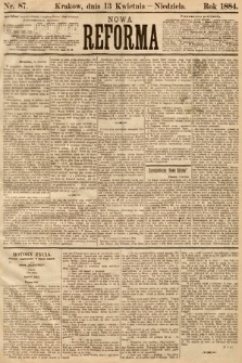 Nowa Reforma. 1884, nr 87