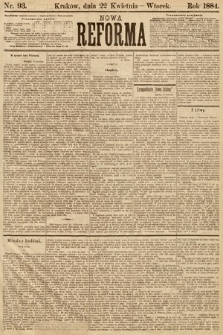 Nowa Reforma. 1884, nr 93