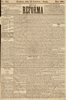 Nowa Reforma. 1884, nr 144
