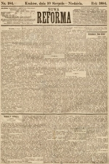 Nowa Reforma. 1884, nr 184
