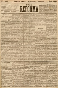 Nowa Reforma. 1884, nr 204