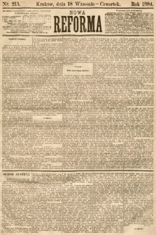 Nowa Reforma. 1884, nr 215
