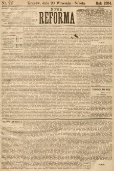 Nowa Reforma. 1884, nr 217
