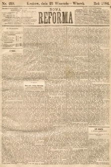 Nowa Reforma. 1884, nr 219