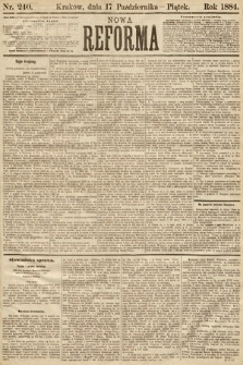Nowa Reforma. 1884, nr 240