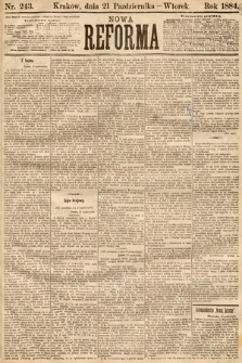 Nowa Reforma. 1884, nr 243
