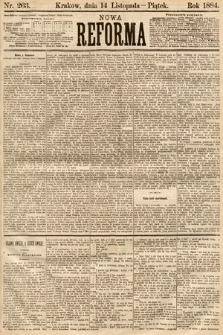 Nowa Reforma. 1884, nr 263