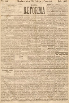Nowa Reforma. 1885, nr 40
