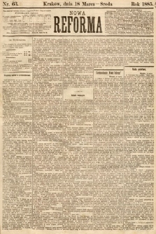 Nowa Reforma. 1885, nr 63