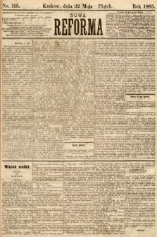 Nowa Reforma. 1885, nr 115