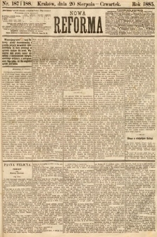 Nowa Reforma. 1885, nr 187 i 188