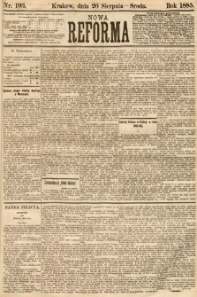 Nowa Reforma. 1885, nr 193