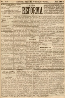 Nowa Reforma. 1885, nr 216