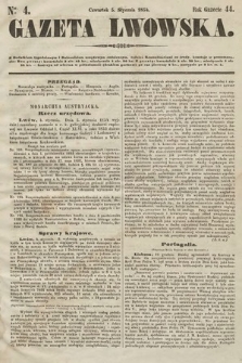 Gazeta Lwowska. 1854, nr 4