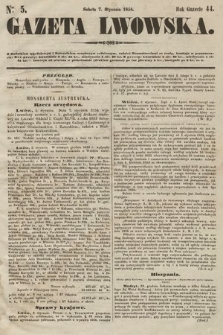 Gazeta Lwowska. 1854, nr 5