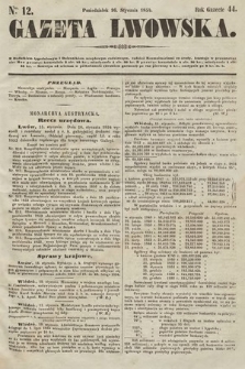 Gazeta Lwowska. 1854, nr 12