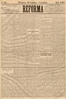 Reforma. 1882, nr 44