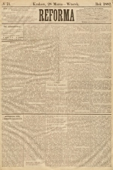 Reforma. 1882, nr 71