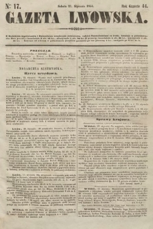 Gazeta Lwowska. 1854, nr 17