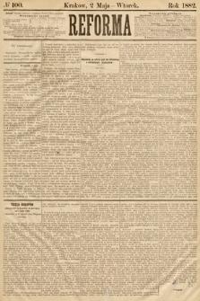 Reforma. 1882, nr 100