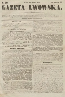 Gazeta Lwowska. 1854, nr 19