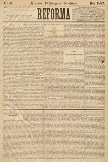 Reforma. 1882, nr 184