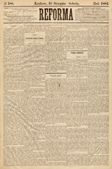 Reforma. 1882, nr 188