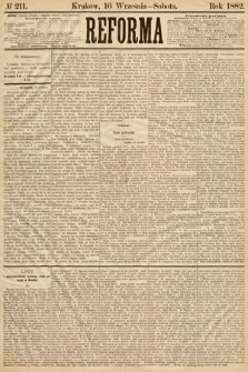 Reforma. 1882, nr 211