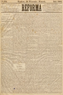 Reforma. 1882, nr 213