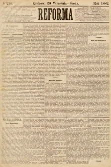 Reforma. 1882, nr 214