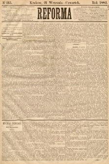Reforma. 1882, nr 215