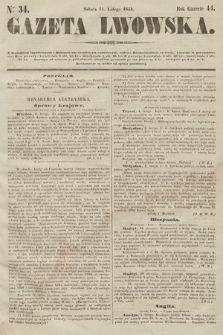 Gazeta Lwowska. 1854, nr 34