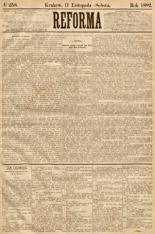 Reforma. 1882, nr 258
