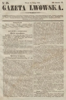 Gazeta Lwowska. 1854, nr 36