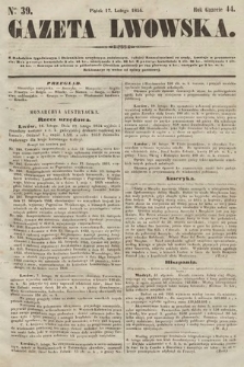Gazeta Lwowska. 1854, nr 39