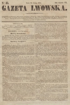 Gazeta Lwowska. 1854, nr 43