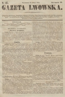 Gazeta Lwowska. 1854, nr 47