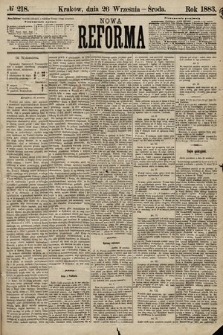 Nowa Reforma. 1883, nr 218