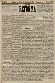 Nowa Reforma. 1883, nr 231