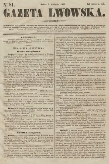 Gazeta Lwowska. 1854, nr 81