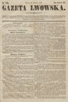 Gazeta Lwowska. 1854, nr 83