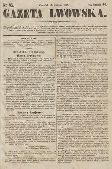 Gazeta Lwowska. 1854, nr 85
