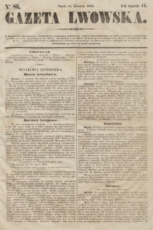 Gazeta Lwowska. 1854, nr 86