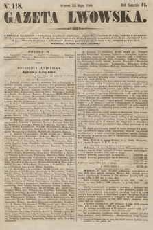Gazeta Lwowska. 1854, nr 118