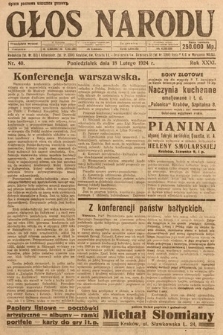 Głos Narodu. 1924, nr 40