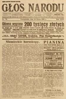 Głos Narodu. 1924, nr 70