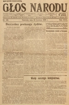 Głos Narodu. 1924, nr 145