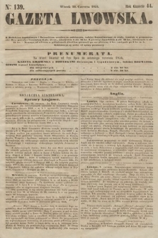 Gazeta Lwowska. 1854, nr 139
