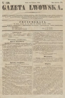 Gazeta Lwowska. 1854, nr 140